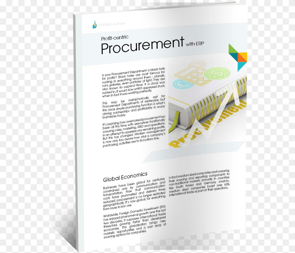 Syspro Erp Procurement White Paper Flyer, Advertisement, Page, Poster, Text Free Png