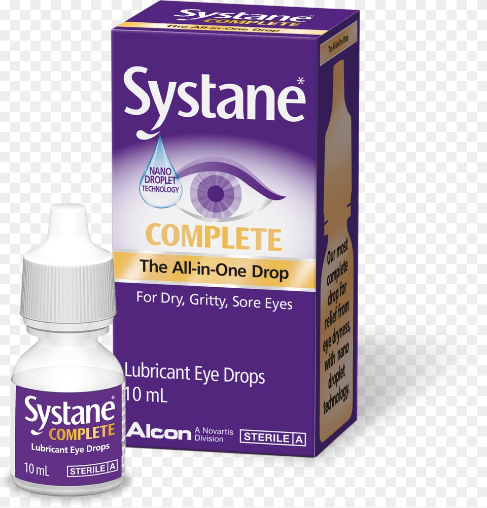 Systane Complete All Medical Supply, Food, Seasoning, Syrup, Bottle Png Image