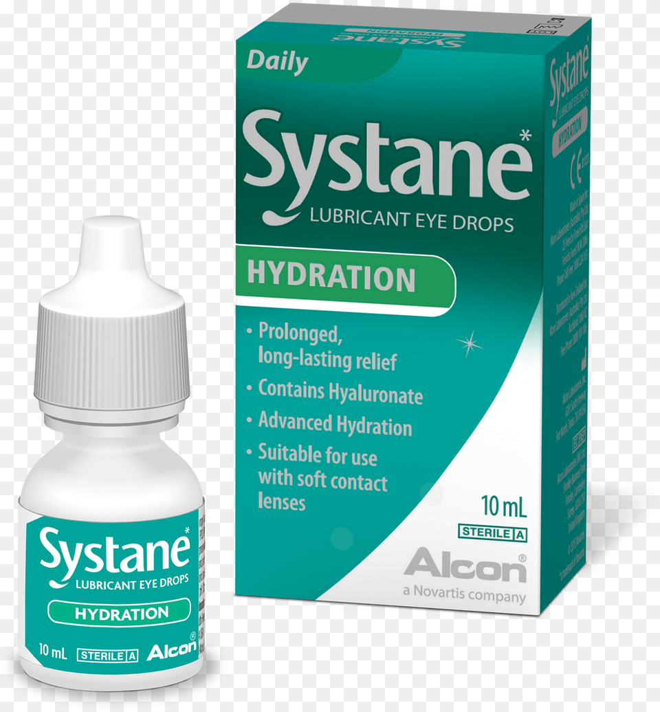 Systane Hydration Eye Drops Front Systane Lubricant Eye Drops Hydration, Bottle, Herbal, Herbs, Plant Free Png Download