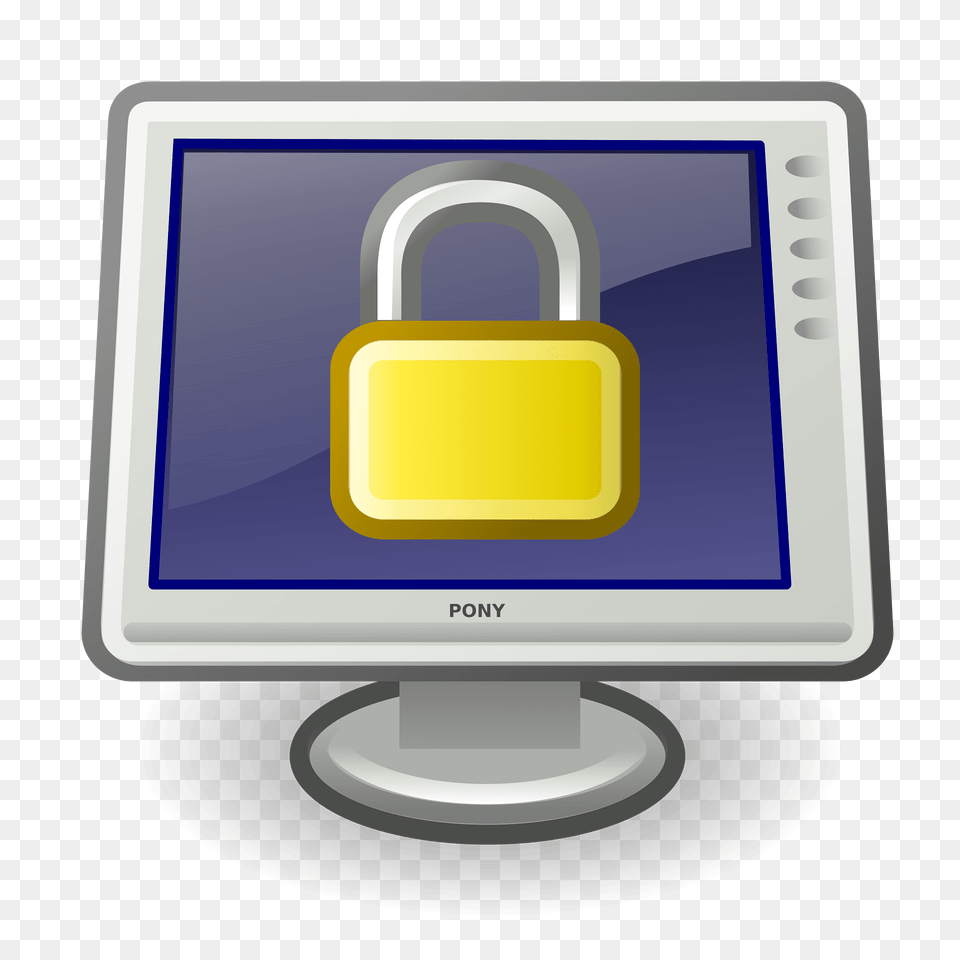 System Lock Screen Clipart, Computer Hardware, Electronics, Hardware, Monitor Free Png Download