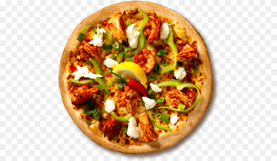 Szechuan Chilli Prawn Seafood Pizzas Crust Seafood Pizza, Food, Food Presentation, Meal Free Transparent Png