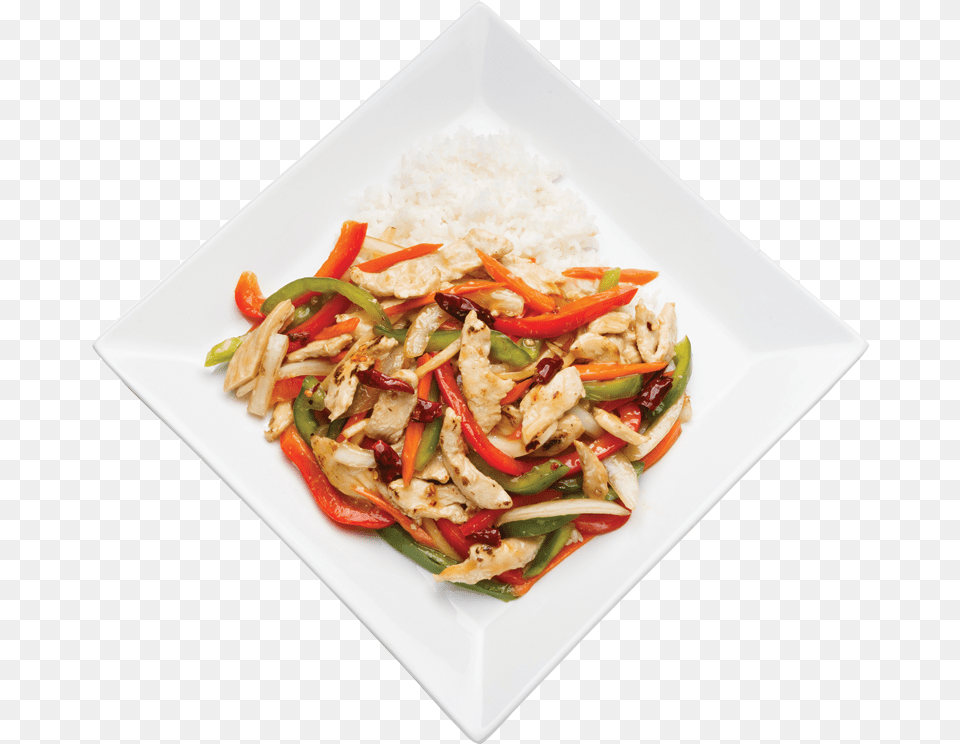 Szechuan Spicy Chicken 800 Bell Pepper, Food, Food Presentation, Lunch, Meal Free Png