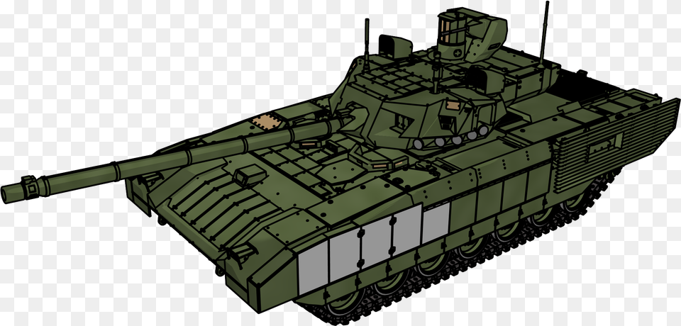 T 14 Armata Tank Perspective View Clipart Cartoon Churchill Tank, Armored, Military, Transportation, Vehicle Png Image