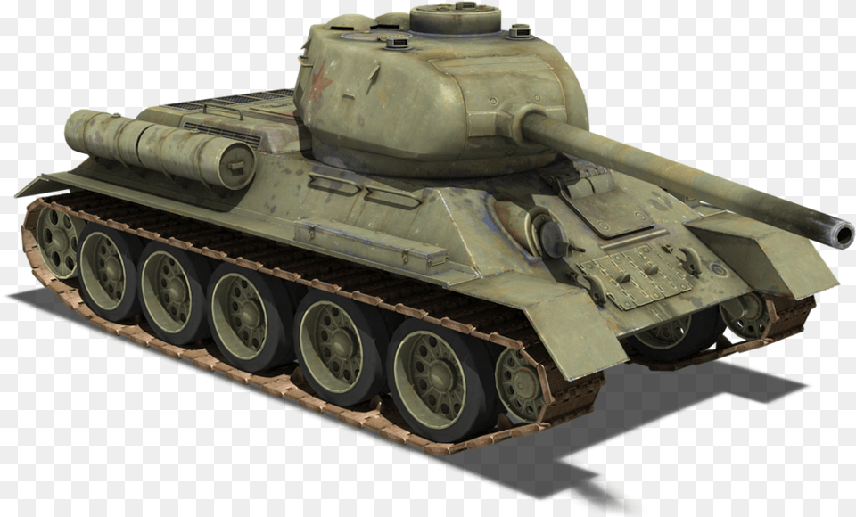 T 34 85, Armored, Military, Tank, Transportation Png Image