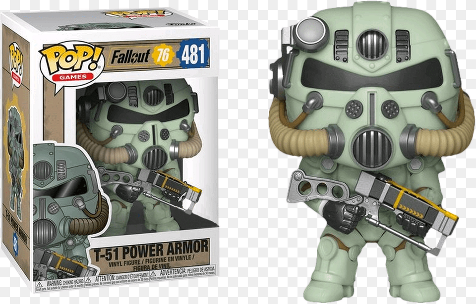 T 51 Power Armor Funko Pop, Robot, Toy Png