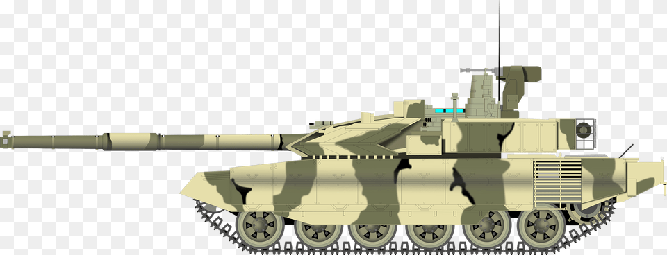 T 90 Clipart, Armored, Military, Tank, Transportation Png Image