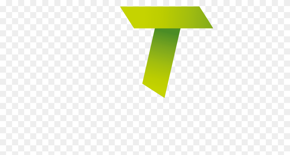 T Letter Origami Isotype, Green, Logo, Symbol, Text Free Png