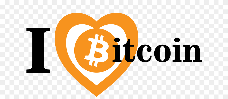 T Love Bitcoin, Logo, Heart Png Image