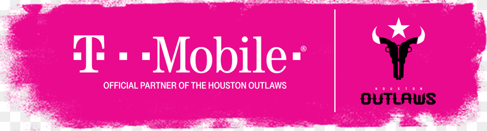 T Mobile Amp Houston Outlaws Parallel, Advertisement, Logo Free Png