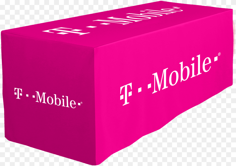 T Mobile Pink Fitted Tablecloth T Mobile, Box, Cardboard, Carton Free Png