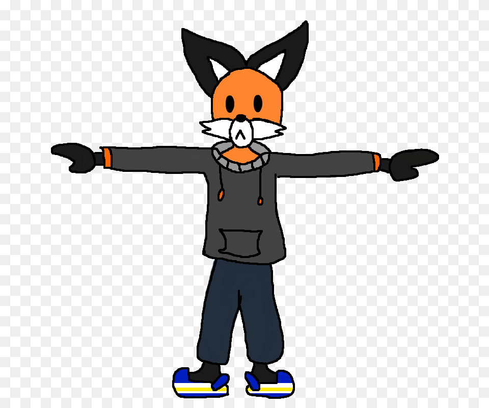 T Pose Fox, Cartoon, Boy, Child, Male Free Transparent Png