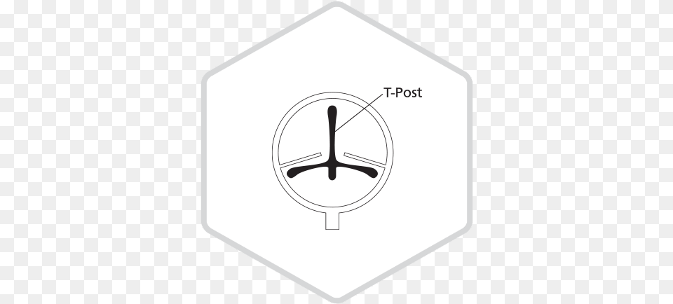 T Post Hexagon Circle, Disk, Symbol Png
