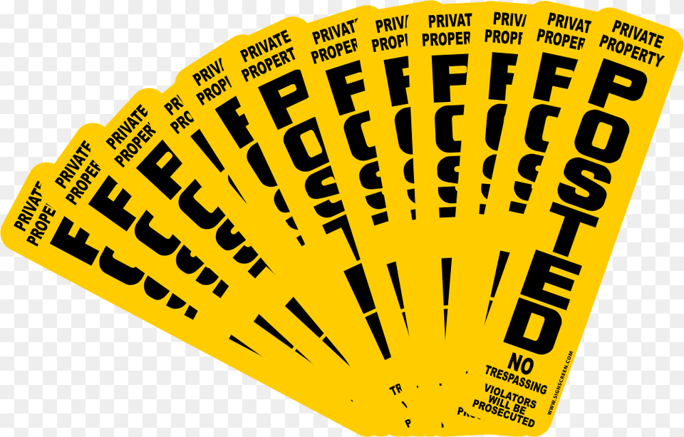 T Post No Trespassing Signs, Paper, Text, Ticket, Scoreboard Free Png