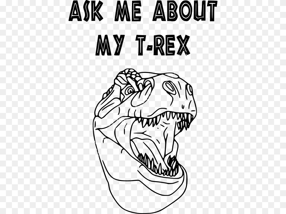 T Rex Head Svg T Rex Head Svg, Gray Png