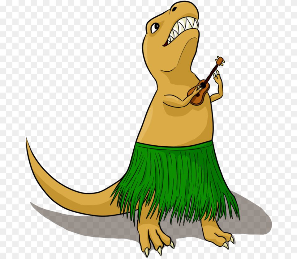 T Rex Playing Ukulele By Defy Gravity Clipart T Rex Playing A Ukulele, Adult, Female, Person, Woman Png Image