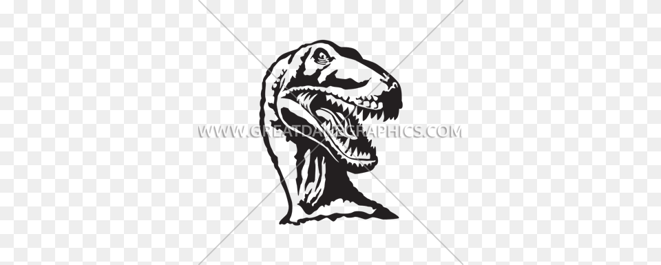 T Rex Profile Production Ready Artwork For T Shirt Printing, Animal, Dinosaur, Reptile, Bow Free Transparent Png