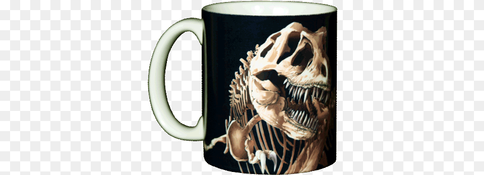 T Rex Skeleton Ceramic Mug T Rex Skelton 330ml Ceramic Coffee Mug, Cup, Beverage, Coffee Cup Png