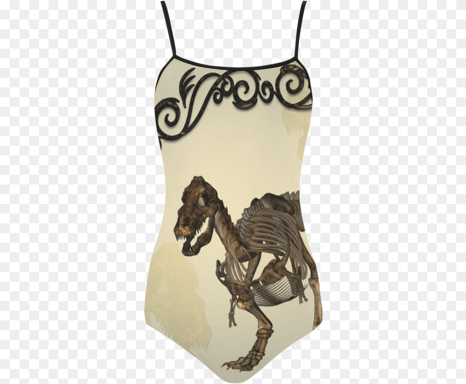 T Rex Skeleton Strap Swimsuit Tyrannosaurus, Animal, Dinosaur, Reptile Free Png Download