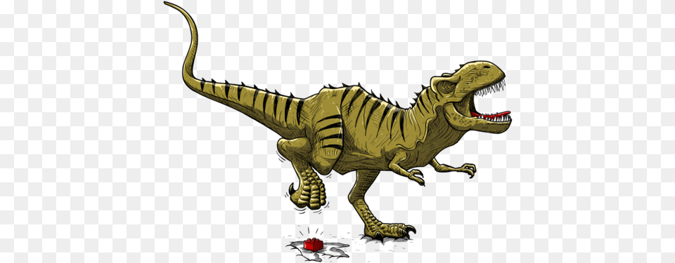 T Rex Velociraptor, Animal, Dinosaur, Reptile, T-rex Png Image