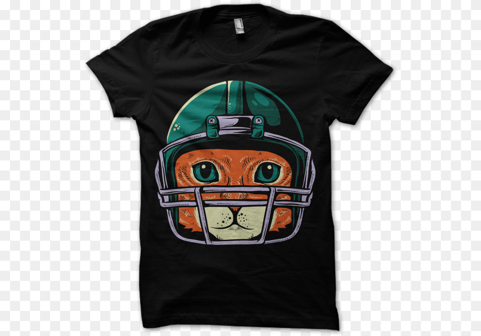 T Shirt, T-shirt, Clothing, Helmet, American Football Free Png Download