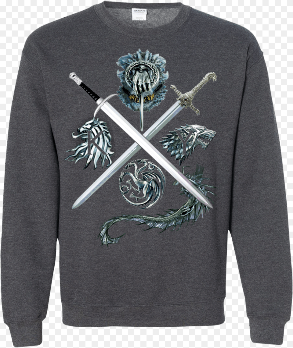 T Shirt, Weapon, Sword, Sweater, Knitwear Free Transparent Png