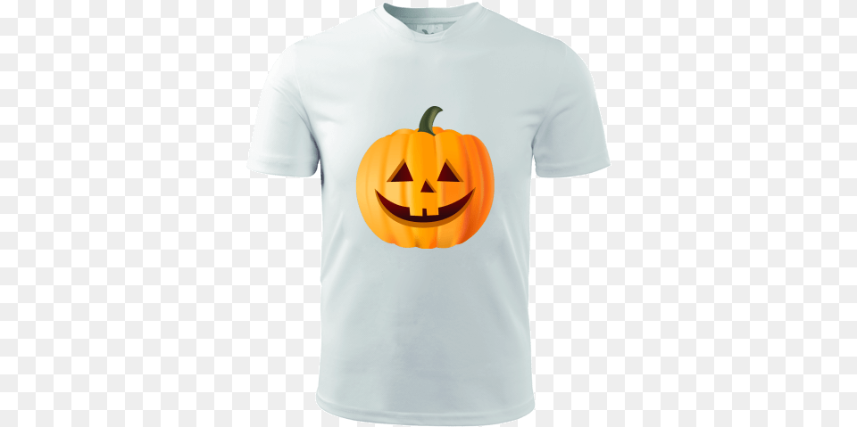 T Shirt Adler Fantasy With Printing Halloween Pumpkin, Clothing, T-shirt, Food, Plant Free Png Download