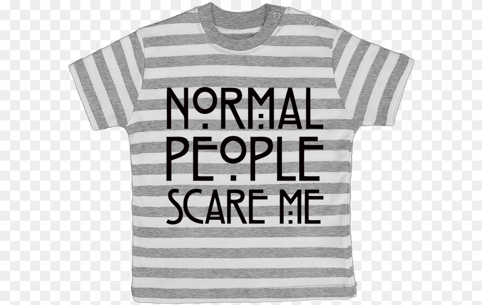 T Shirt Bb Rayures Normal People Scare Me Par Freeyourshirt Shirt Fennec, Clothing, T-shirt, Person Free Transparent Png
