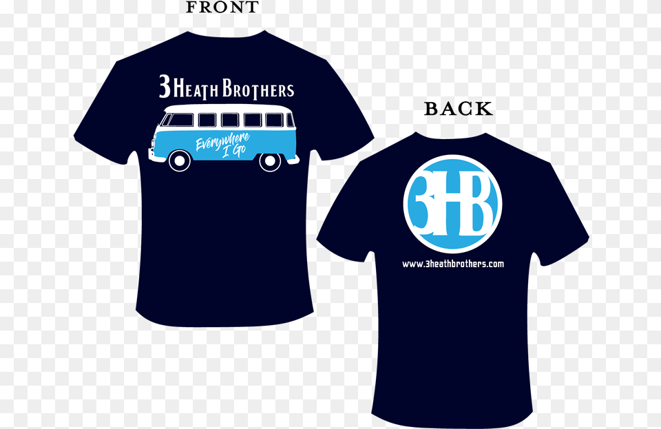 T Shirt Blue, Clothing, T-shirt, Bus, Transportation Free Png