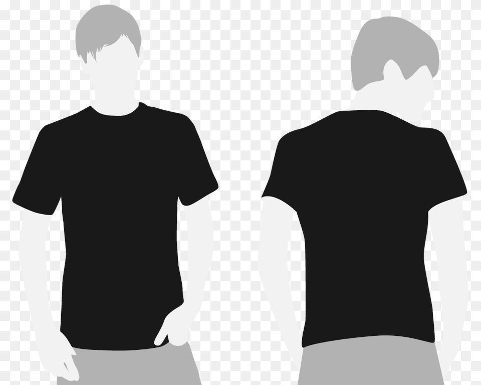 T Shirt Clipart Front And Back, Clothing, T-shirt, Adult, Male Free Png