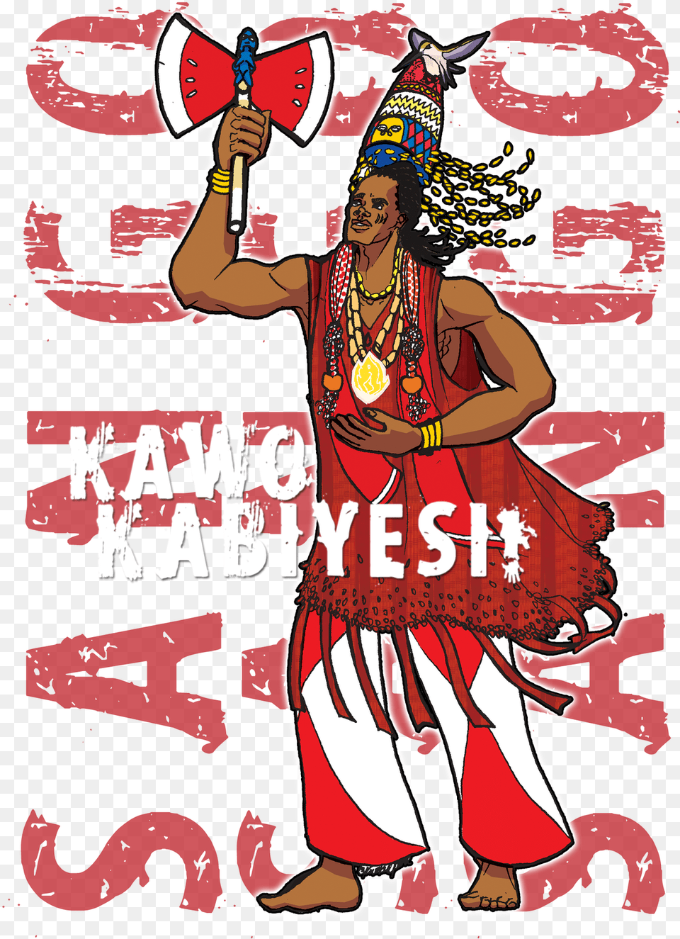 T Shirt Design Based On The Orisa Called Shango Deity Freemen Of The South Movement, Adult, Bride, Female, Person Free Transparent Png