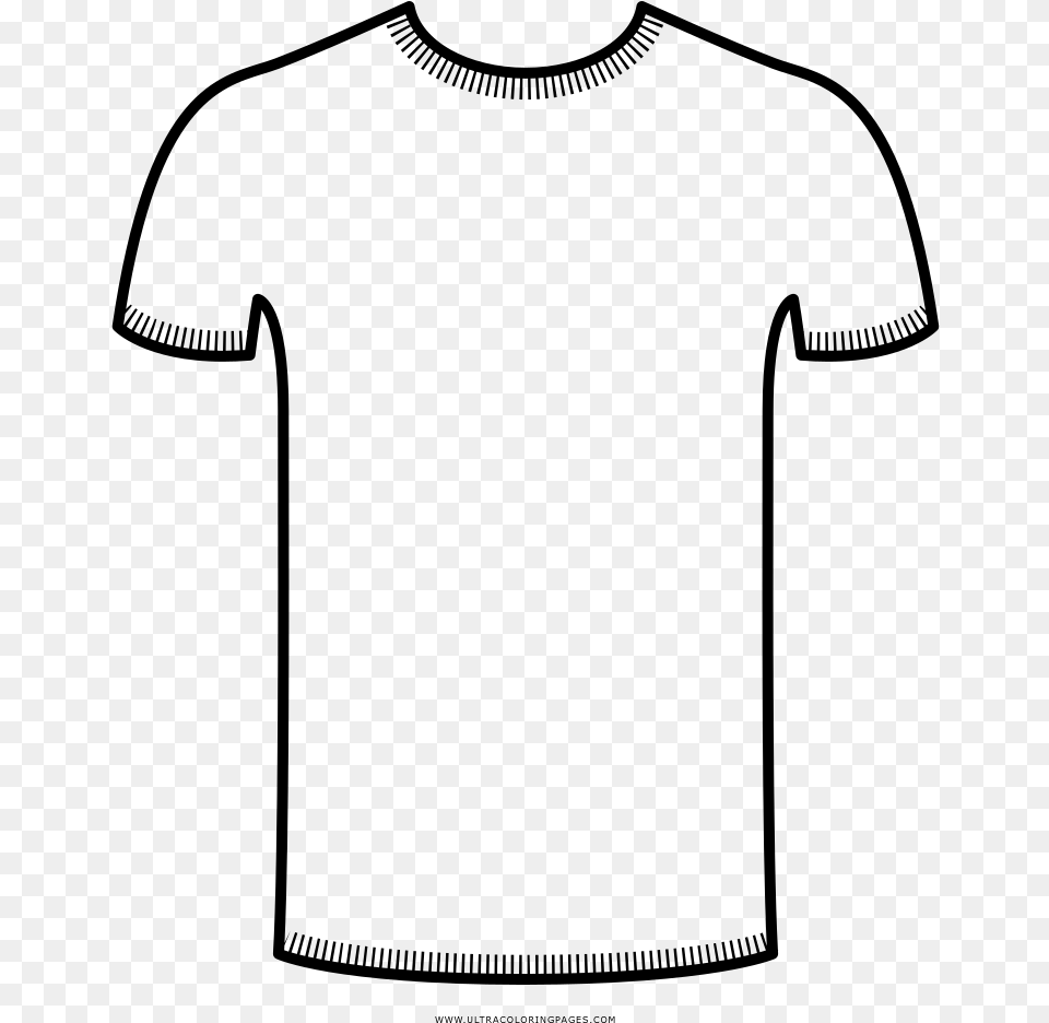 T Shirt For Coloring, Gray Png Image