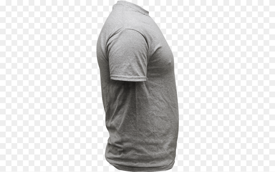 T Shirt Grey Side, Clothing, Long Sleeve, Sleeve, T-shirt Png Image