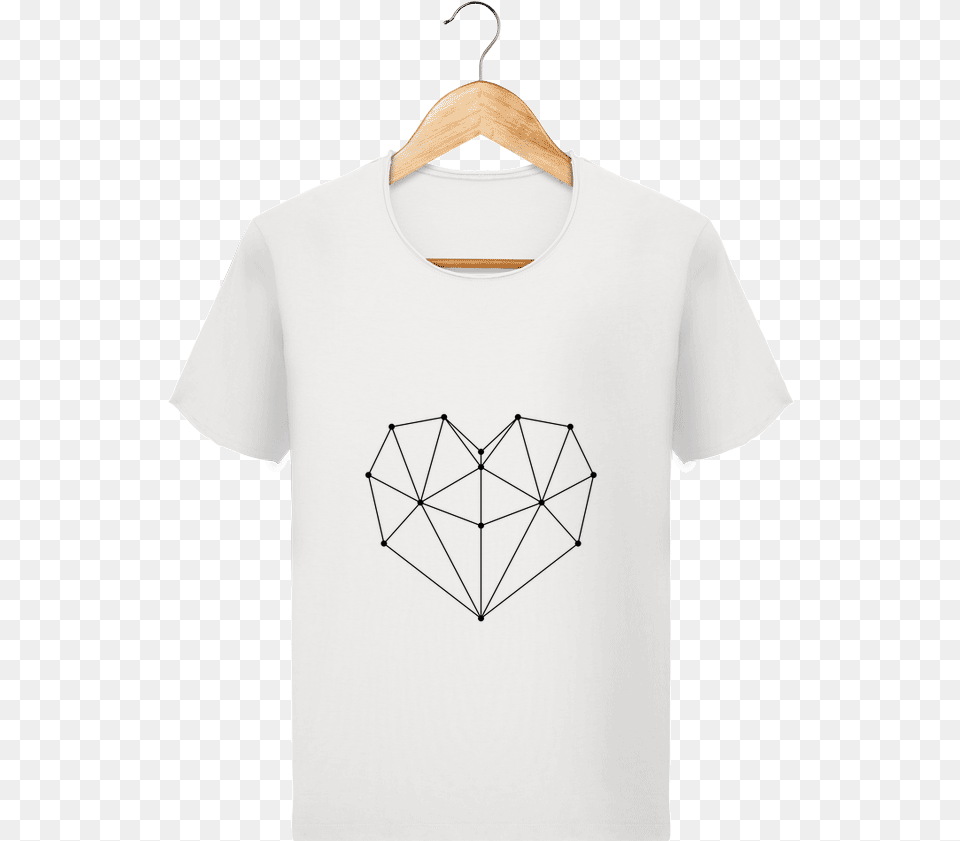 T Shirt Homme Stanley Imagines Vintage Geometric Heart My English Is Bad But My Kiss, Clothing, T-shirt, Accessories Png Image