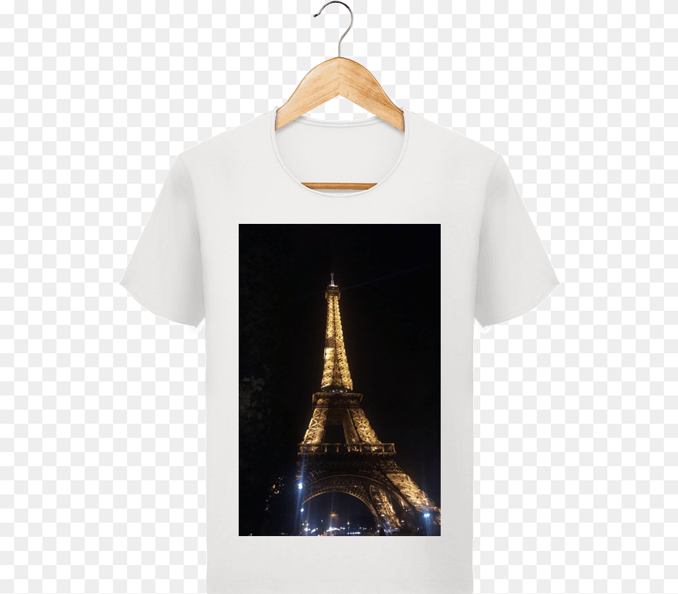 T Shirt Homme Stanley Imagines Vintage Tour Eiffel Eiffel Tower, Clothing, T-shirt, Architecture, Building Png Image