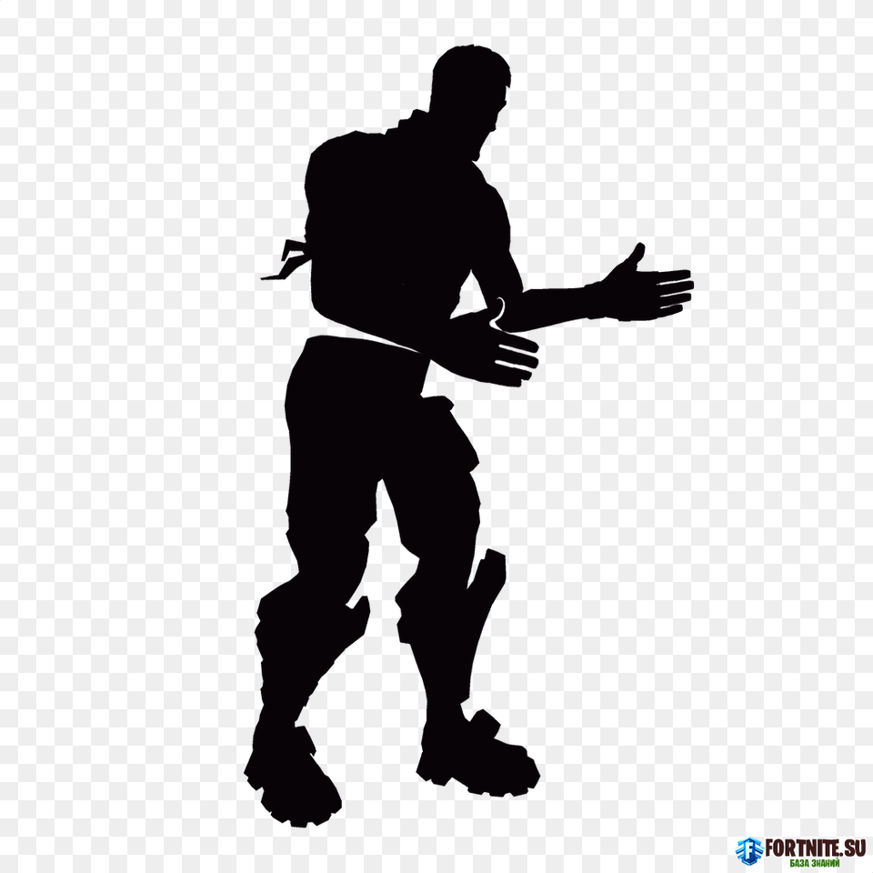 T Shirt Hoodie Fortnite Floss Silhouette Fortnite Dance Moves Clipart, Person, Body Part, Finger, Hand Png