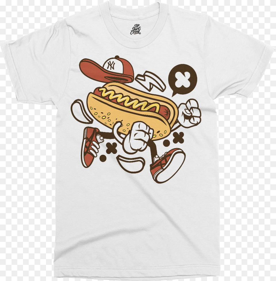 T Shirt Hot Dog, Clothing, T-shirt, Food, Hot Dog Free Png Download