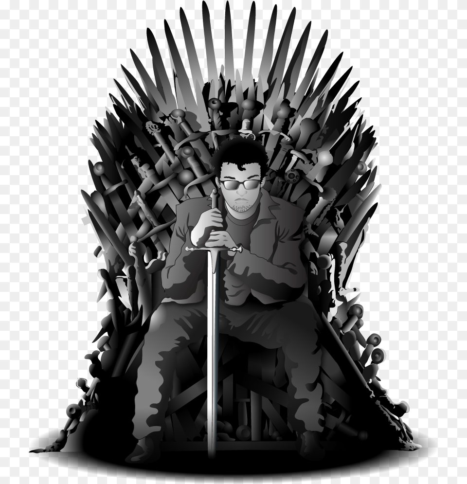 T Shirt Iron Throne Youtube The North Remembers Game Of Thrones Throne, Furniture, Person, Head, Face Png
