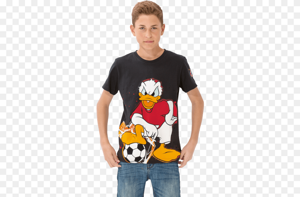 T Shirt Kids Disney Donald Duck Boy, Clothing, T-shirt, Male, Person Free Transparent Png