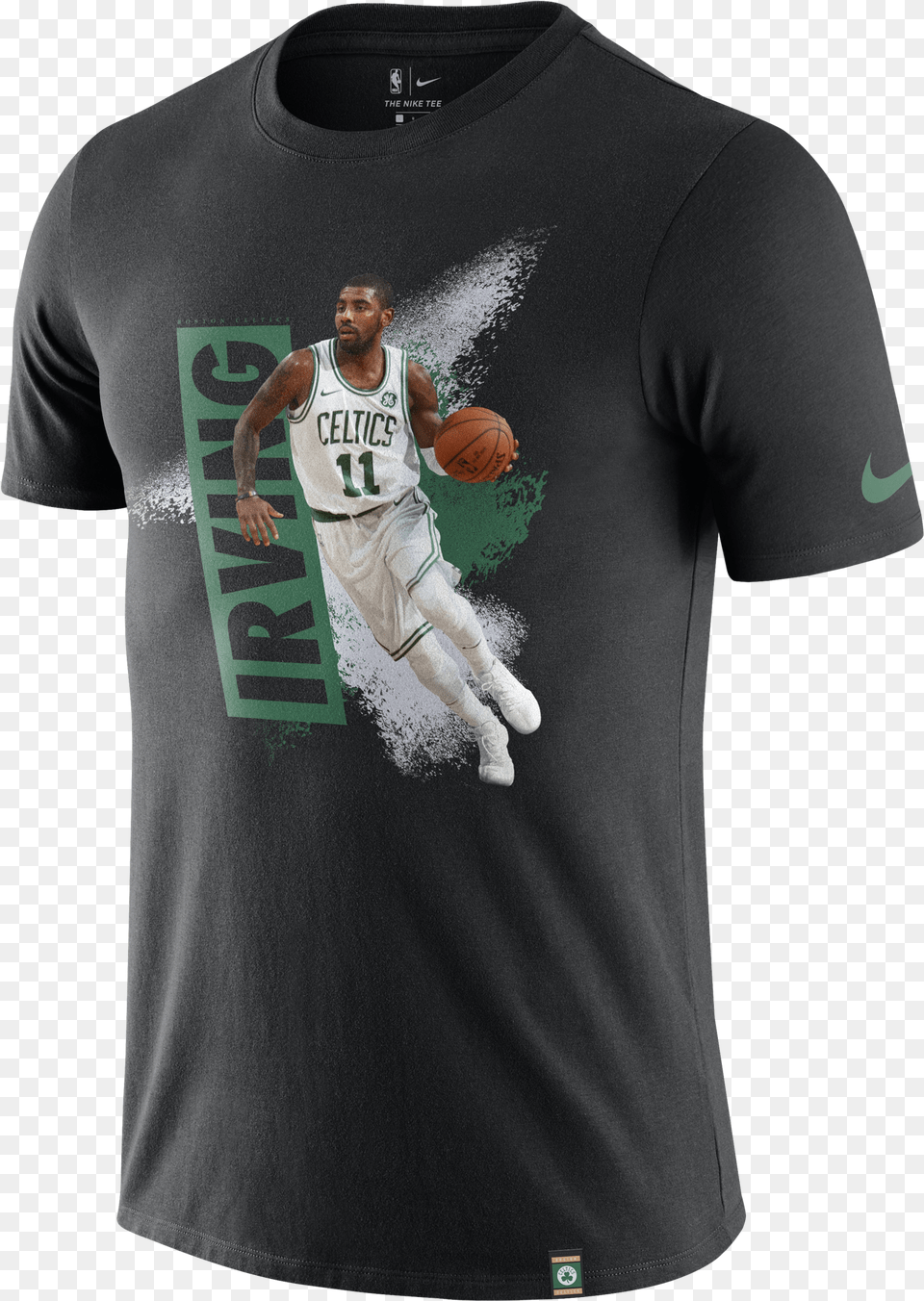 T Shirt Kyrie Irving, T-shirt, Clothing, Person, Man Free Transparent Png