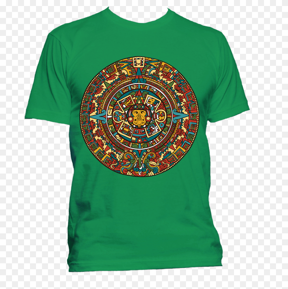 T Shirt Life Is Gucci Aztec Calendar Images Colorful, Clothing, T-shirt Free Png Download