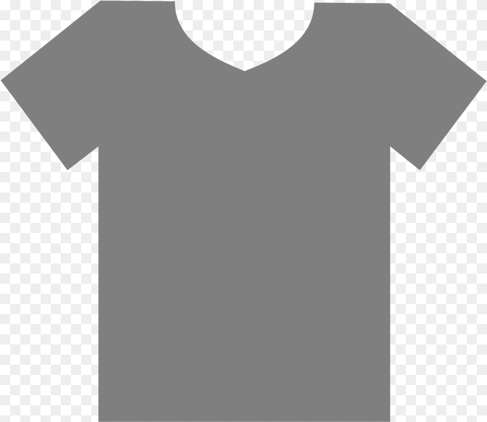 T Shirt Outline Clip Art Outline Gray T Shirt, Clothing, T-shirt Free Png Download