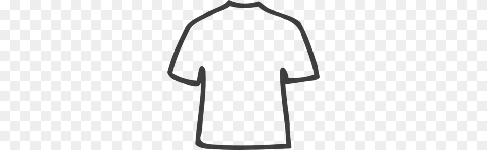 T Shirt Outline Clipart, Gray Free Png