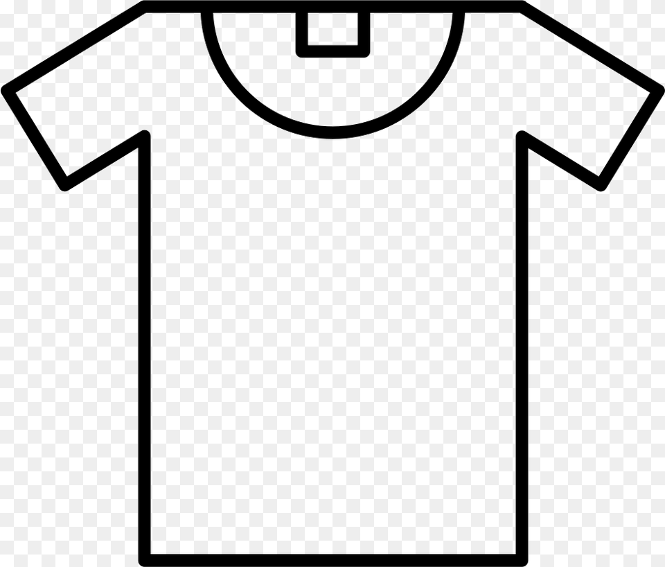 T Shirt Outline Comments Transparent T Shirt Outline, Clothing, T-shirt Free Png Download