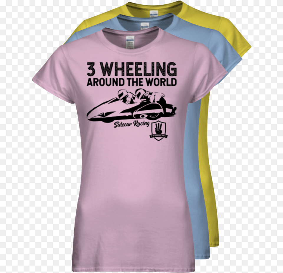 T Shirt Sidecar Racing Stack Active Shirt, Clothing, T-shirt, Jersey Png