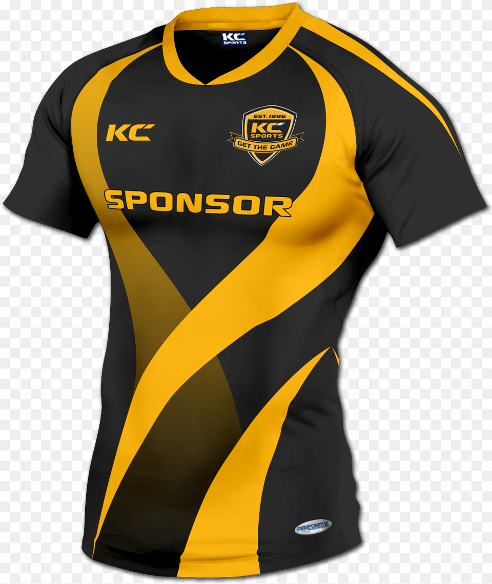 T Shirt Sublimation Rugby, Clothing, Jersey, T-shirt Free Transparent Png