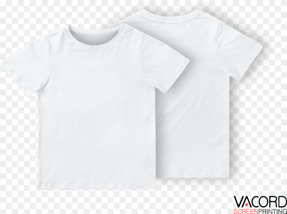 T Shirt Templates Kids Back White Shirt, Clothing, T-shirt, Undershirt Free Png Download