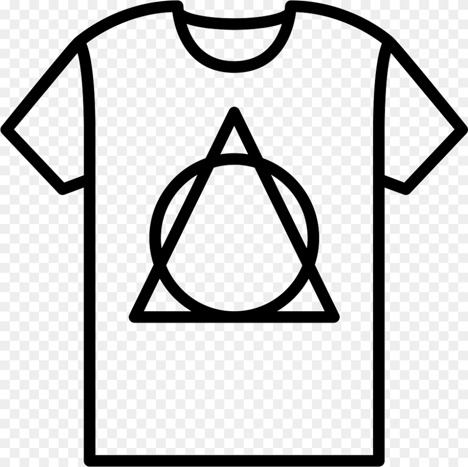 T Shirt With Design Comments Alleyoop Buffalo, Clothing, T-shirt, Triangle, Symbol Free Transparent Png