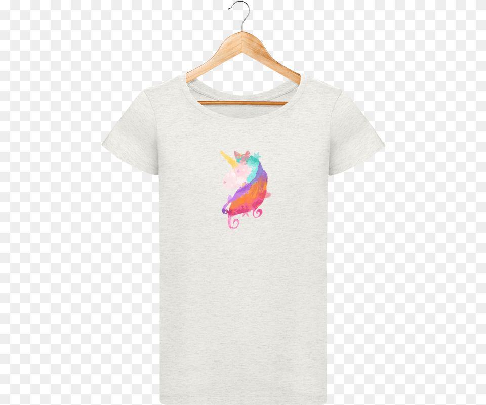 T Shirt Women Stella Loves Watercolor Unicorn By Pinkglitter T Shirt, Clothing, T-shirt Png Image