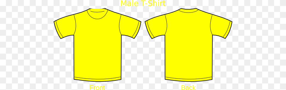 T Shirt Yellow Plain, Clothing, T-shirt Png Image