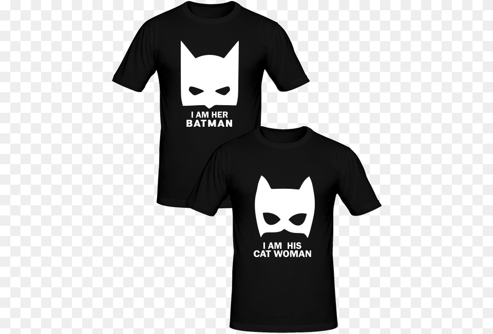T Shirts Couples Batman Et Catwoman T Shirt Couples Tee Shirt Catwoman, Clothing, T-shirt, Adult, Male Free Png Download